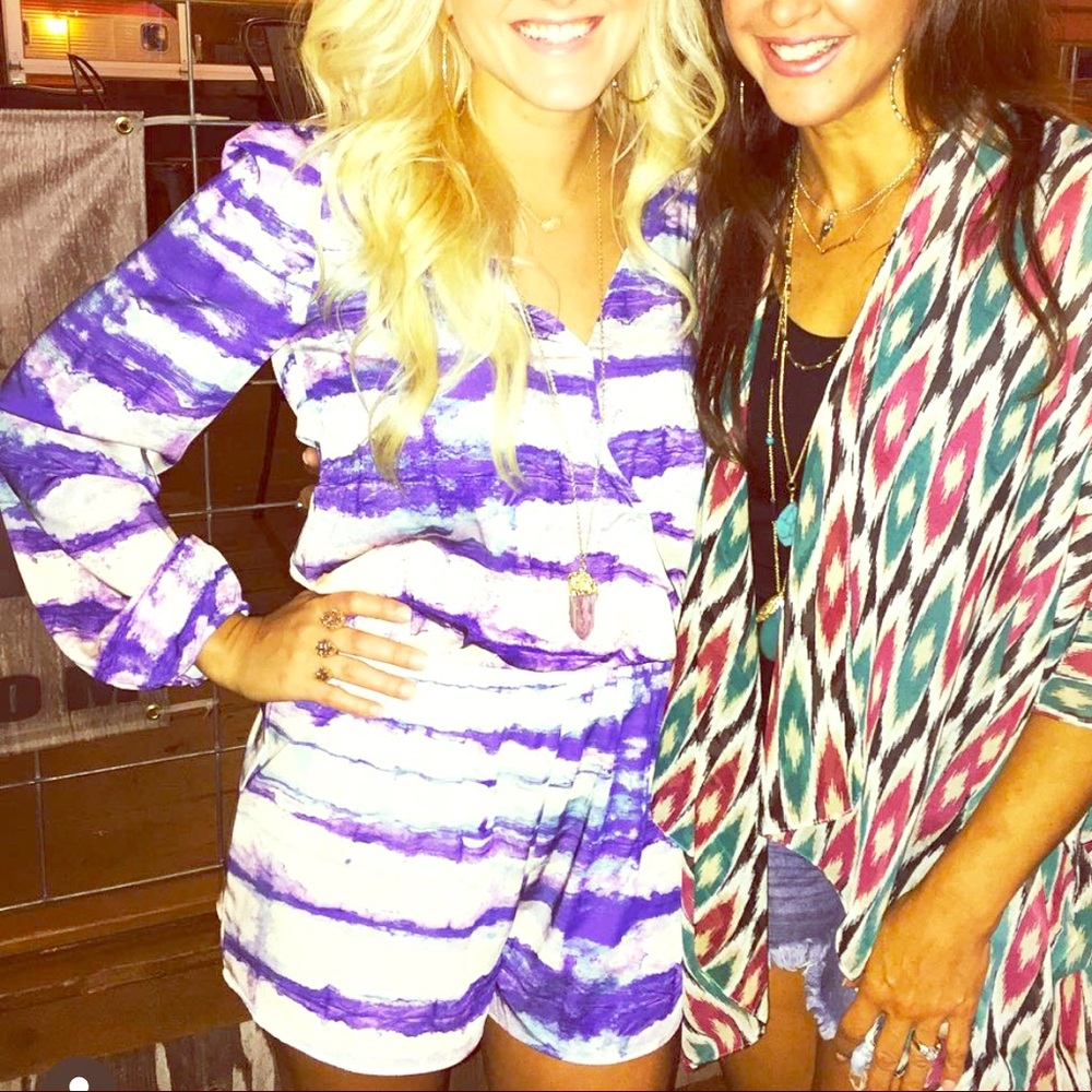 Tie Die Silk Romper